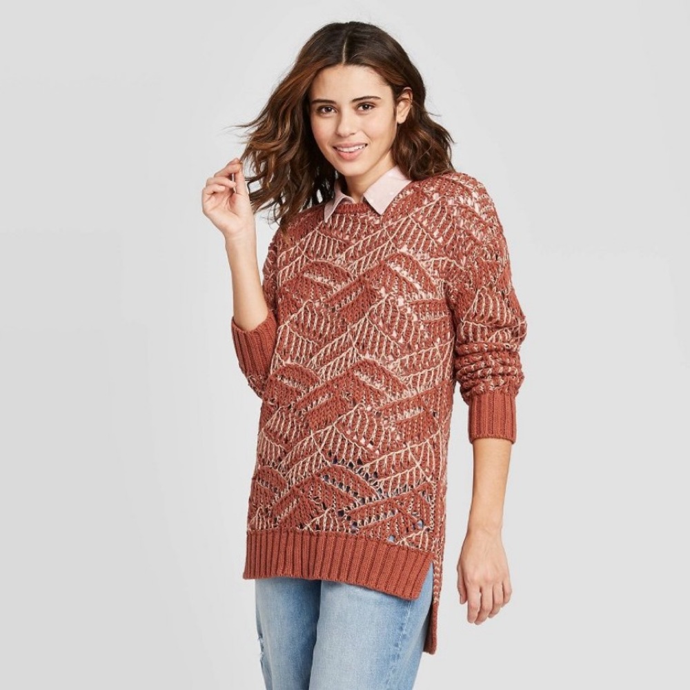 Universal Thread Sweater Pullover Open Stitch Tun… - image 7